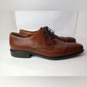 ECCO Dress Shoes,Brown Leather Derby Oxfords, Men Size 13,EU Sz 47